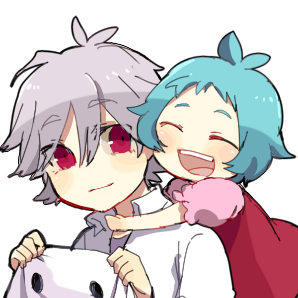 ayanami rei and nagisa kaworu (neon genesis evangelion and 1 more) drawn by anno_aano