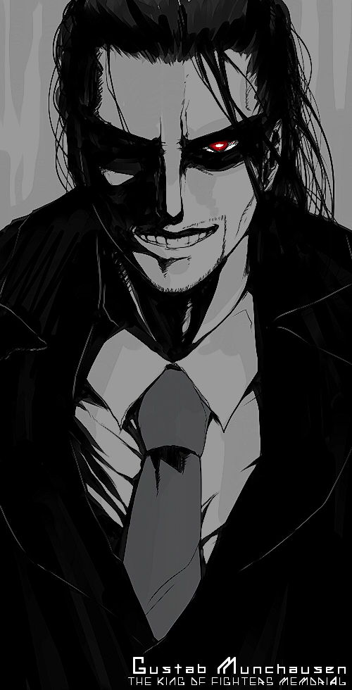 gustav munchausen (the king of fighters and 2 more) drawn by oso_(toolate)