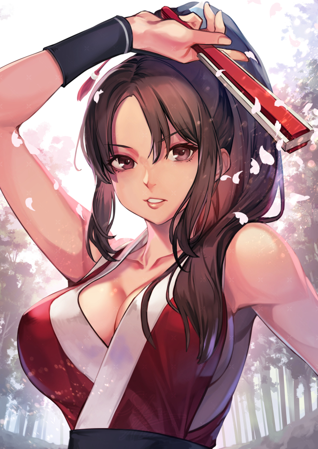 shiranui mai (fatal fury) drawn by hinoru_saikusa