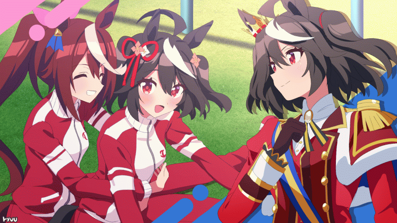 gold ship, tokai teio, satono diamond, nice nature, mihono bourbon, and 6 more (umamusume) drawn by ryuu_(ryuraconis)
