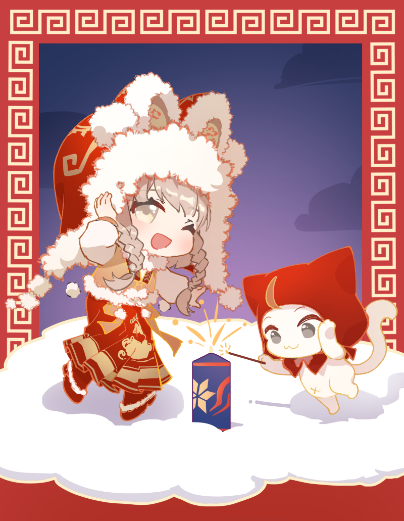momo and new bloom blessings (nikki and 1 more) drawn by cat_princess