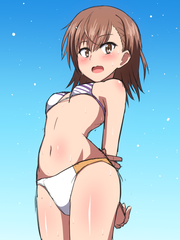 misaka mikoto (toaru majutsu no index and 3 more) drawn by marupuni