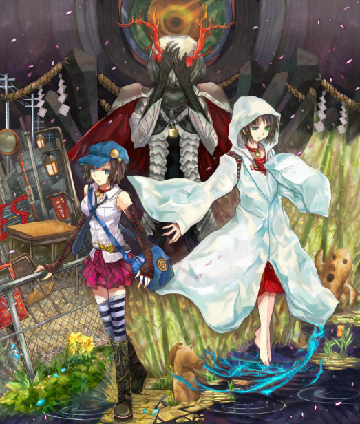 marie and ameno sagiri (persona and 2 more) drawn by makura_(being7)