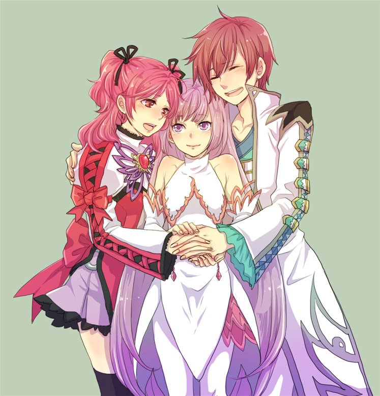 sophie, asbel lhant, and cheria barnes (tales of and 1 more) drawn by 9wa