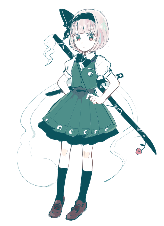 konpaku youmu (touhou) drawn by mozukuzu_(manukedori)
