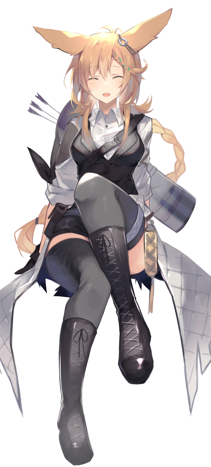 kroos and kroos the keen glint (arknights) drawn by sasa_onigiri