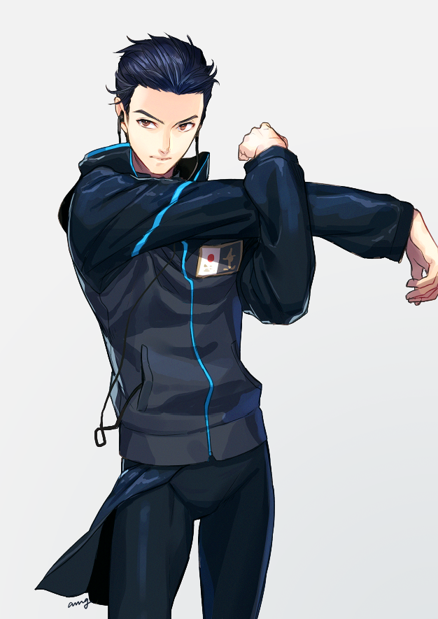katsuki yuuri (yuri!!! on ice) drawn by amg_(nwmnmllf)