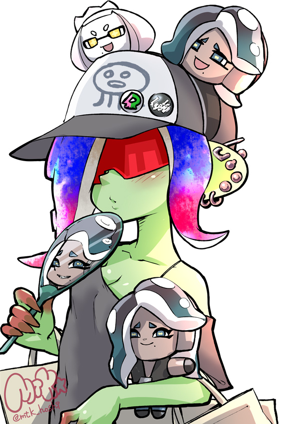 pearl, marina, and dedf1sh (splatoon and 1 more) drawn by mutsuki_(pixiv116518)