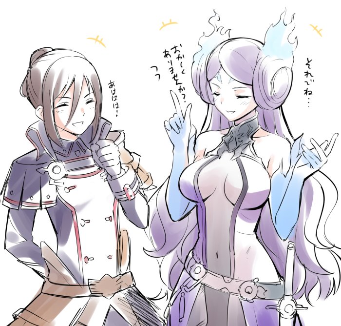morag ladair and brighid (xenoblade chronicles and 1 more) drawn by taromarun