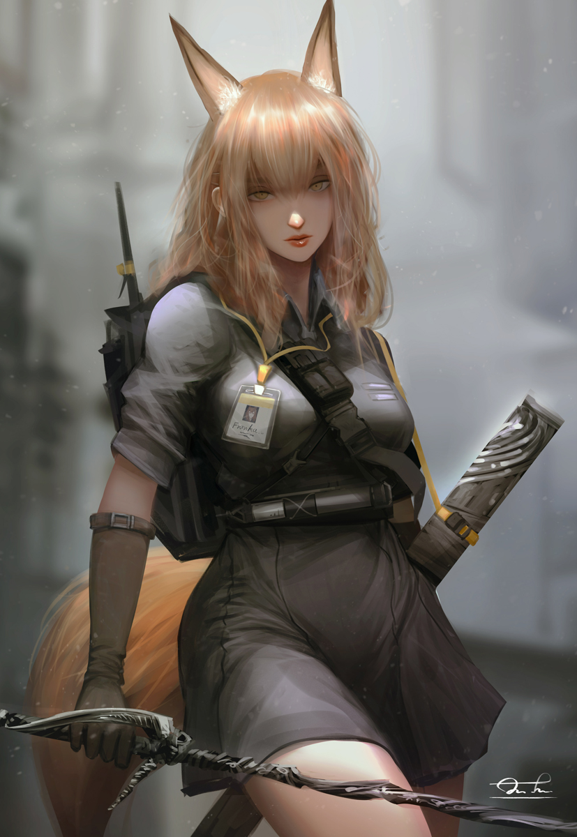 franka (arknights) drawn by razaras