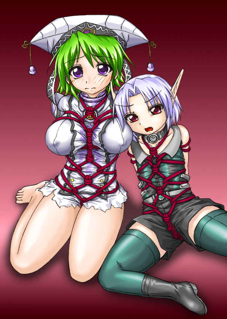 hunewearl and fomarl (phantasy star and 1 more) drawn by rei_(holyspirit)