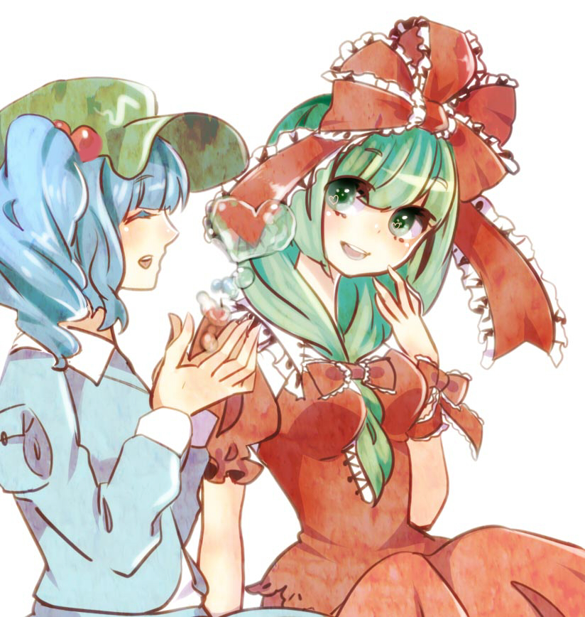 kawashiro nitori and kagiyama hina (touhou) drawn by yuura