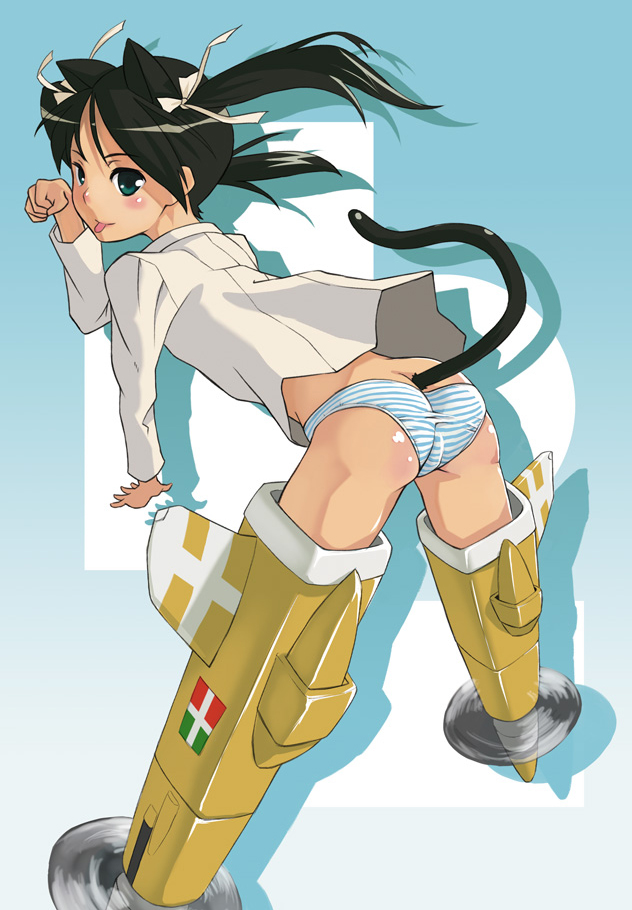 francesca lucchini (world witches series and 1 more) drawn by mofu_(mof_swimradio)