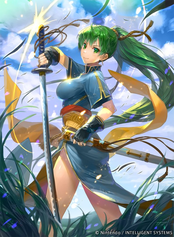 lyn (fire emblem and 2 more) drawn by hmk84