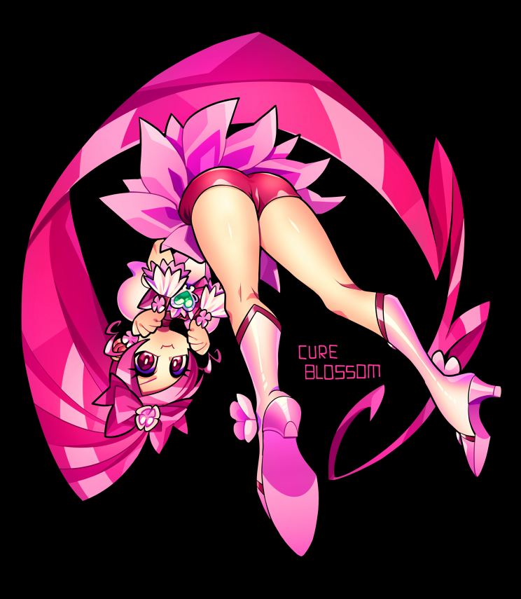 hanasaki tsubomi and cure blossom (precure and 1 more) drawn by senmu_(0107)