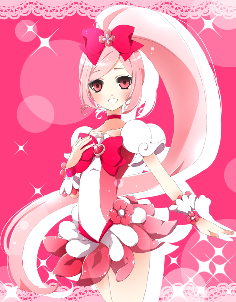 hanasaki tsubomi and cure blossom (precure and 1 more) drawn by tama_(nezumi)