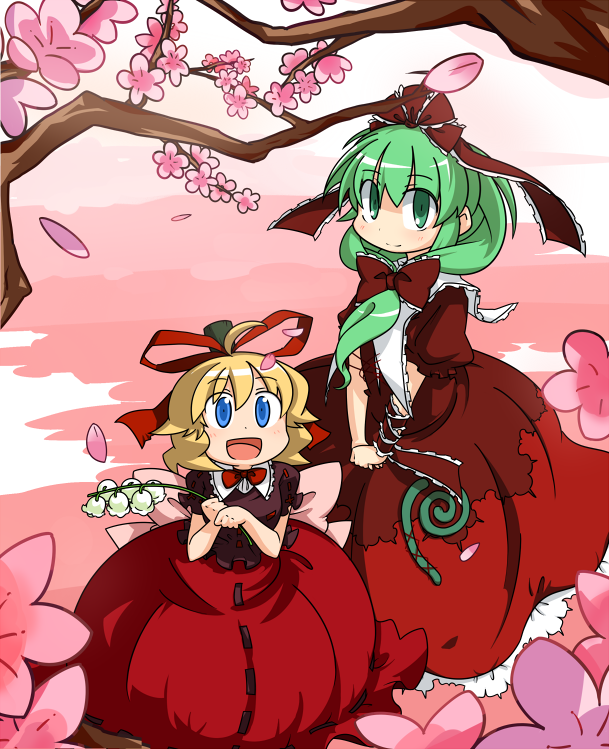 kagiyama hina and medicine melancholy (touhou) drawn by iyau