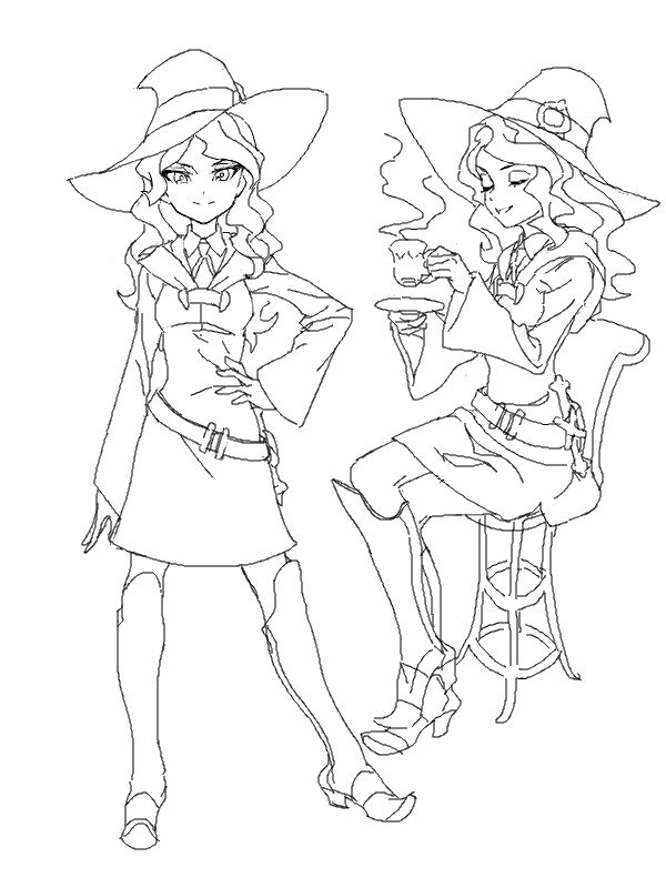 diana cavendish (little witch academia) drawn by cosmic_bear