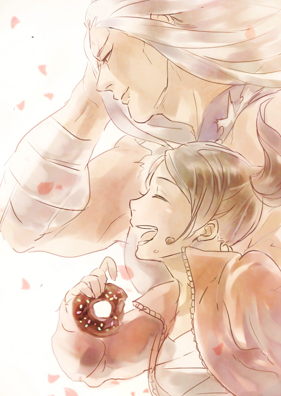 asahina aoi and ogami sakura (danganronpa and 1 more) drawn by pecosyr