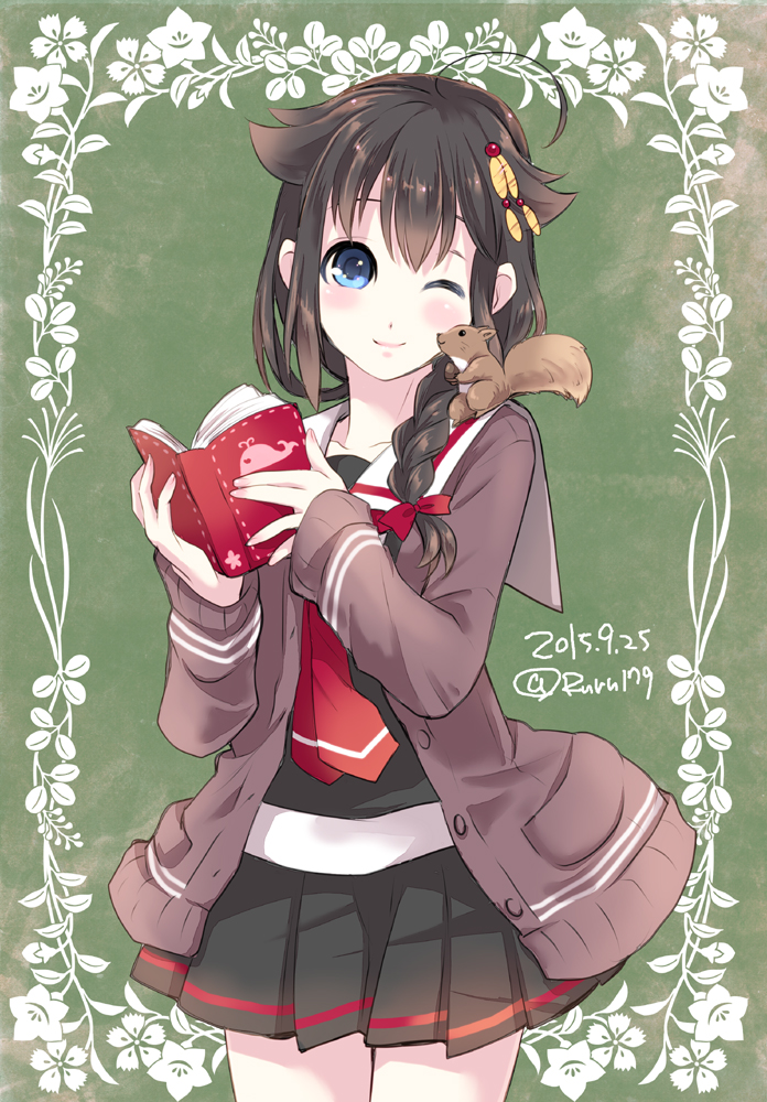shigure and shigure kai ni (kantai collection) drawn by aikawa_ruru