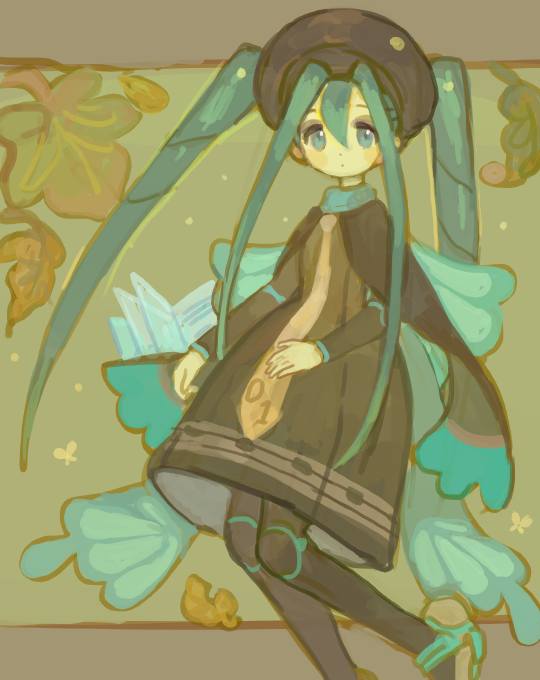 hatsune miku and bug miku (pokemon and 2 more) drawn by kuzuvine