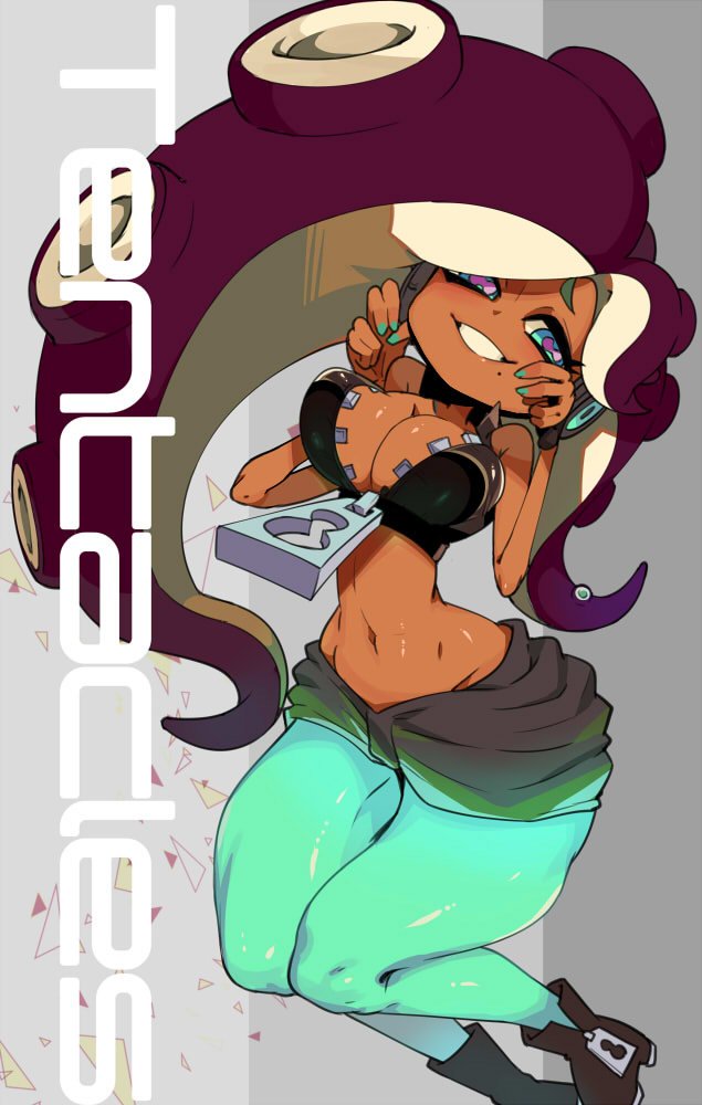 marina (splatoon and 1 more) drawn by sakurai_energy