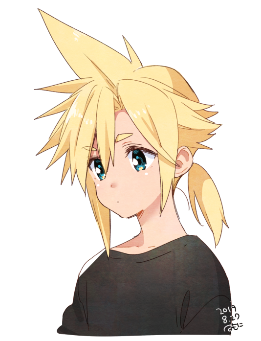 cloud strife (final fantasy and 1 more) drawn by krudears