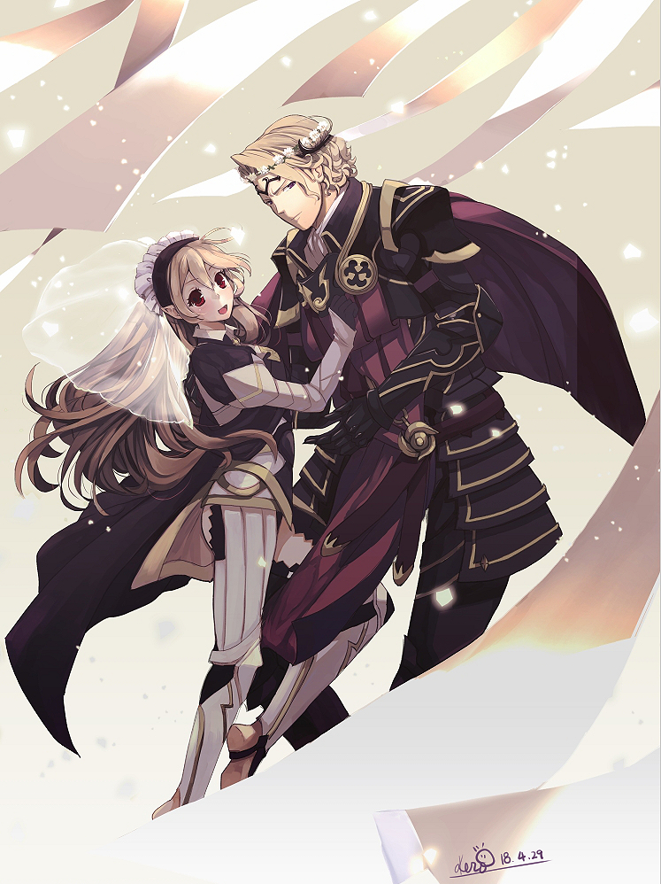 female corrin and xander (fire emblem and 2 more) drawn by kero_sweet