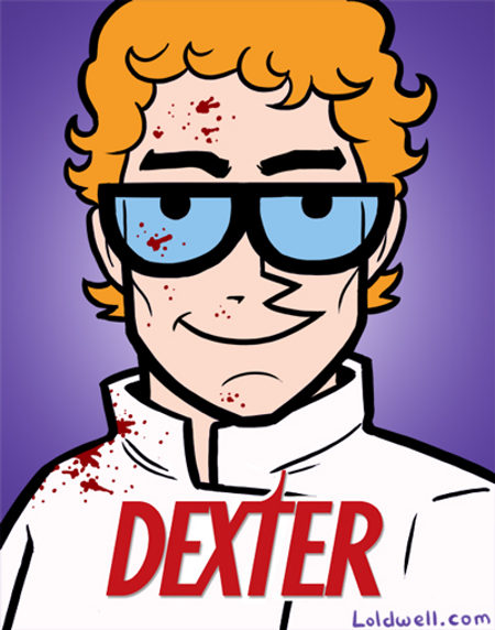 dexter and dexter morgan (dexter's laboratory and 1 more) drawn by h_caldwell_tanner