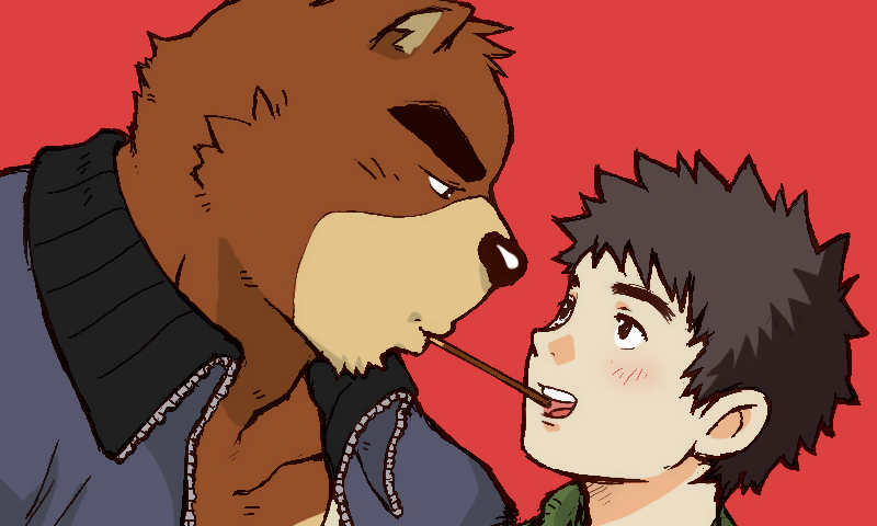 juuichi mikazuki and hiroyuki nishimura (morenatsu) drawn by shirako_(kirupi)
