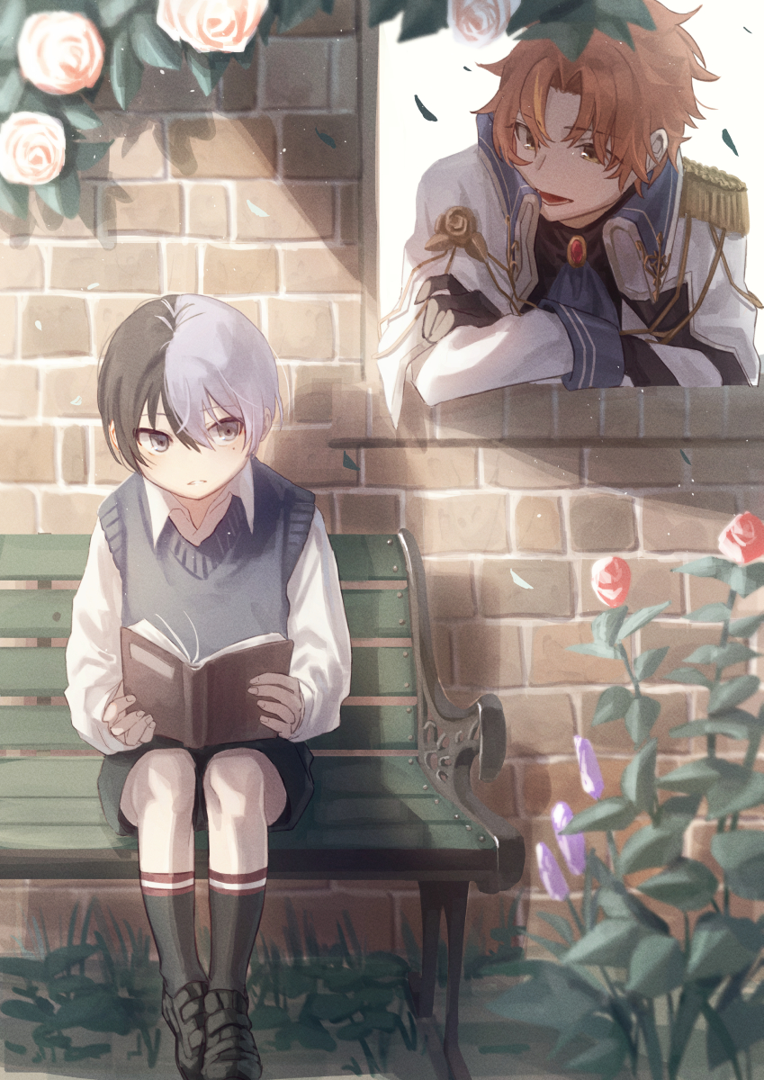 shinonome akito and aoyagi touya (project sekai) drawn by piro_kekabu