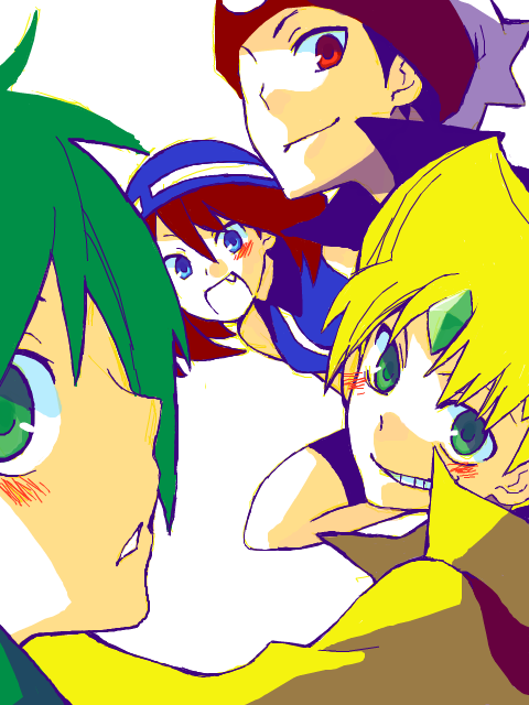 may, brendan, wally, and emerald (pokemon and 1 more) drawn by udog