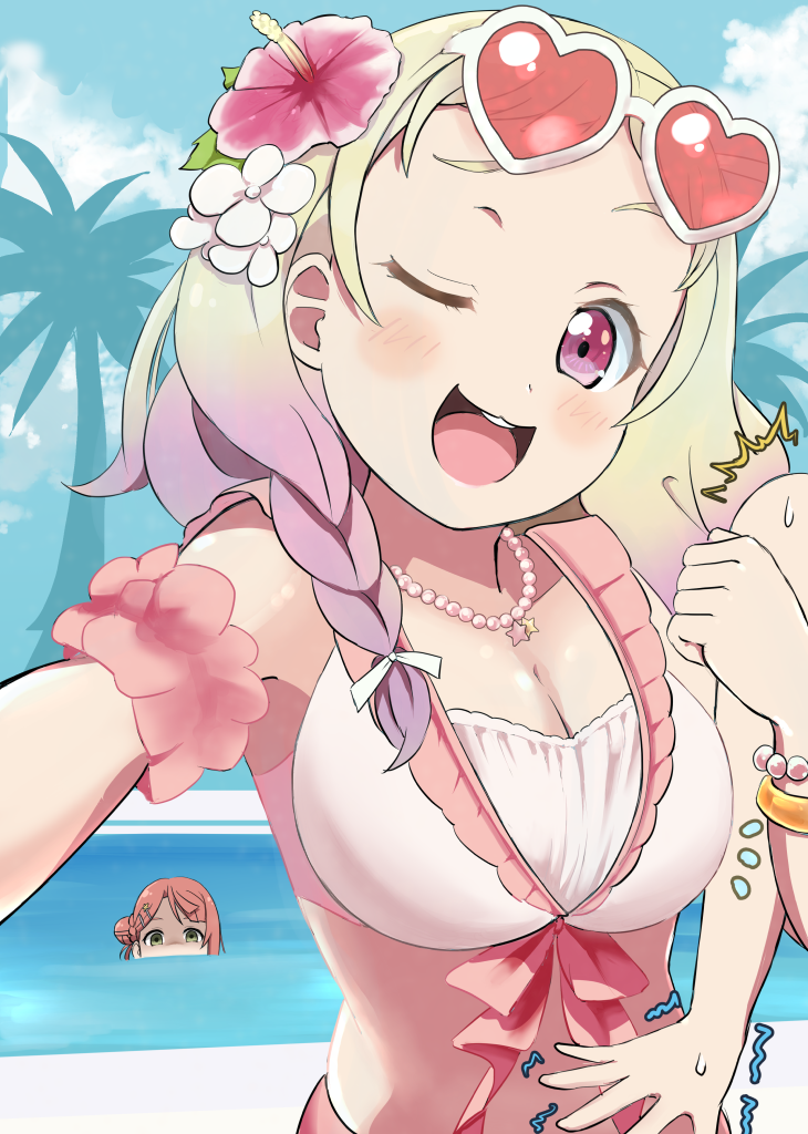 uehara ayumu and onitsuka natsumi (love live! and 3 more) drawn by nanashinotetsuya