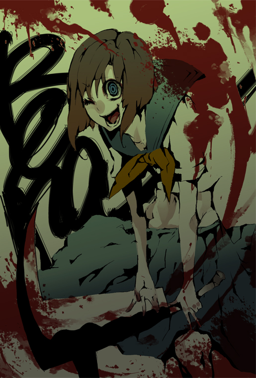 ryuuguu rena (higurashi no naku koro ni) drawn by palmeros