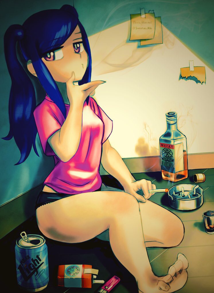 jill stingray (va-11 hall-a) drawn by samutora_mike