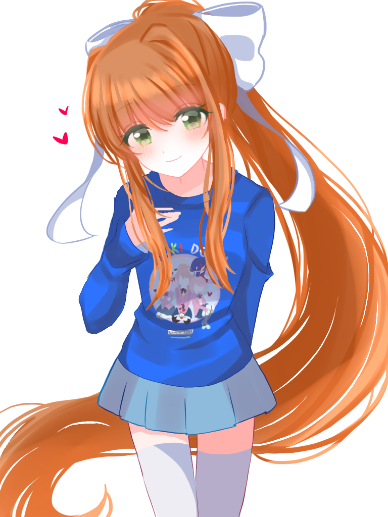 monika (doki doki literature club) drawn by kotohatoko510