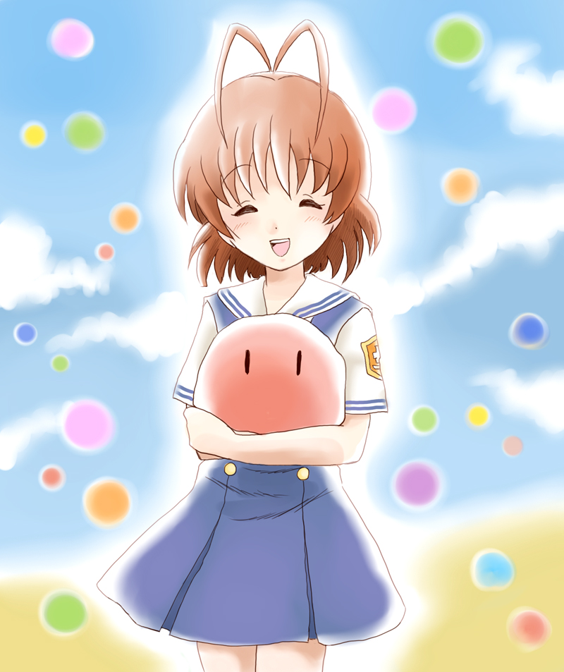 furukawa nagisa (clannad and 1 more) drawn by sakura_(sepia_rin)