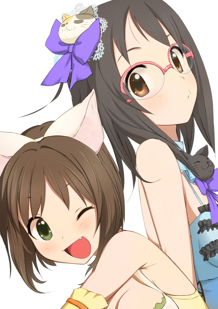 maekawa miku and kamijo haruna (idolmaster and 1 more) drawn by takemitz