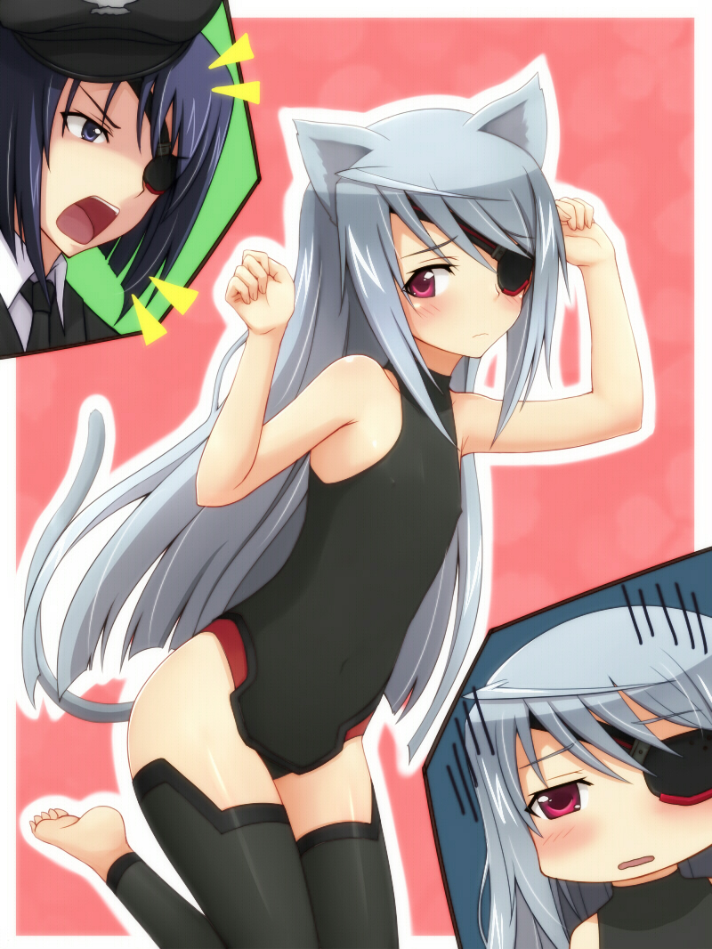 laura bodewig and clarissa harfouch (infinite stratos) drawn by negija