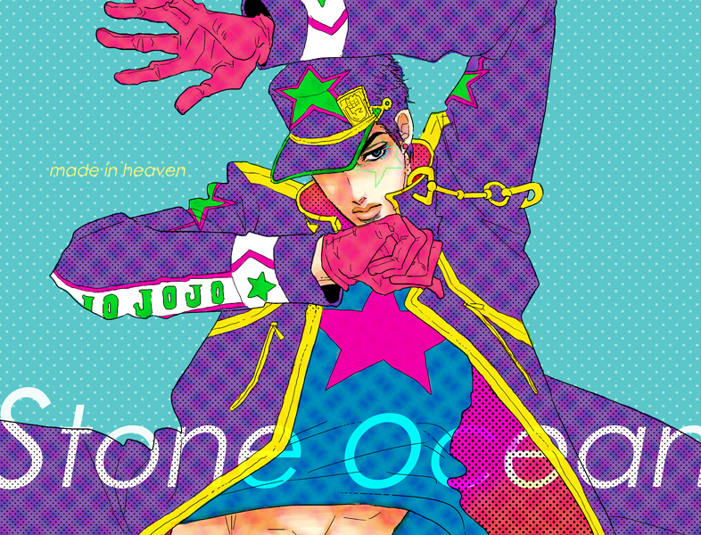 kujo jotaro (jojo no kimyou na bouken and 1 more) drawn by tommy