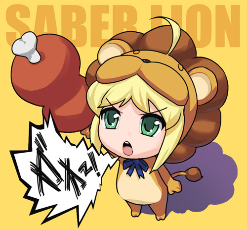 artoria pendragon, saber, pon de lion, and saber lion (fate and 3 more) drawn by usatarou
