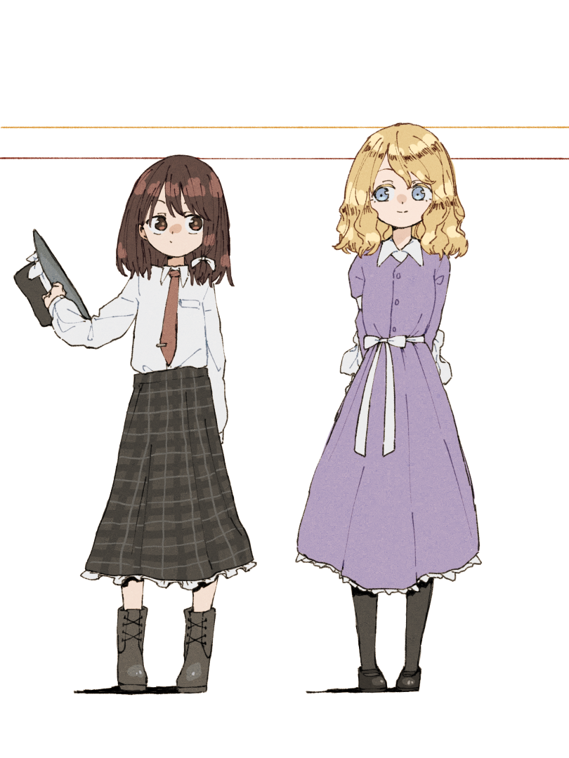 usami renko and maribel hearn (touhou) drawn by nama_udon