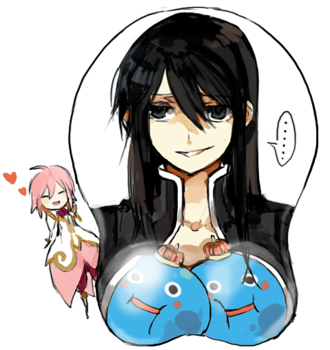 yuri lowell, estellise sidos heurassein, and king slime (tales of and 2 more) drawn by starshadowmagician