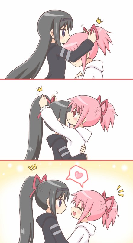 akemi homura and kaname madoka (mahou shoujo madoka magica and 1 more) drawn by reverse_(bluefencer)