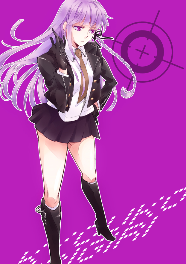 kirigiri kyoko (danganronpa and 1 more) drawn by gucce222