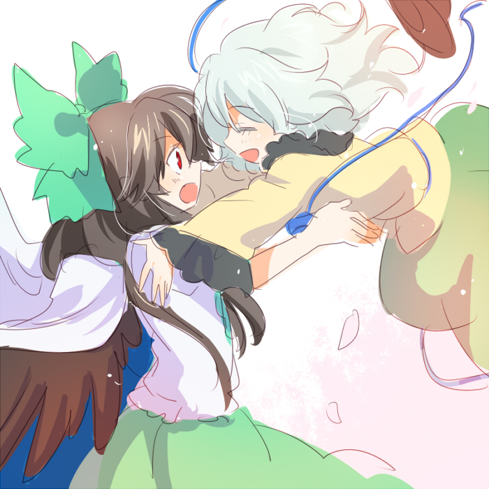 komeiji koishi and reiuji utsuho (touhou) drawn by machiko_(beard)