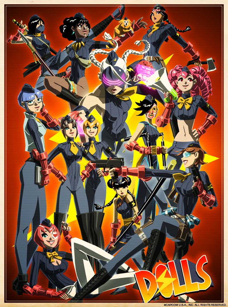 juni, decapre, juli, enero, noembelu, and 7 more (street fighter and 2 more) drawn by kit_(kittic)