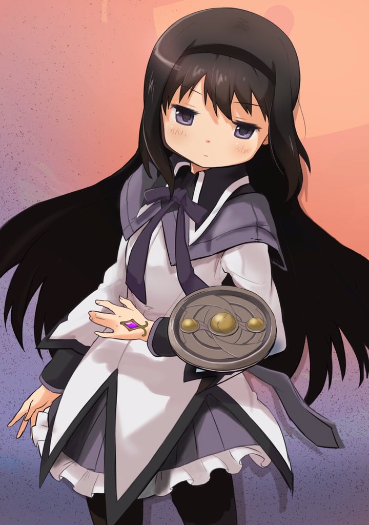 akemi homura (mahou shoujo madoka magica) drawn by okayparium