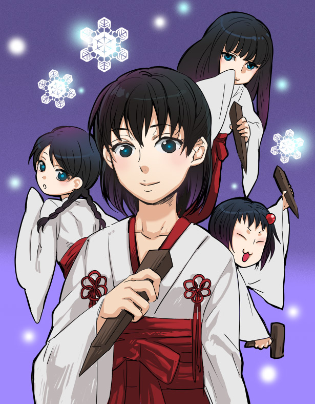 kuze hisame, kuze amane, kuze minamo, and kuze shigure (fatal frame and 1 more) drawn by nazumi_(sepaseri)