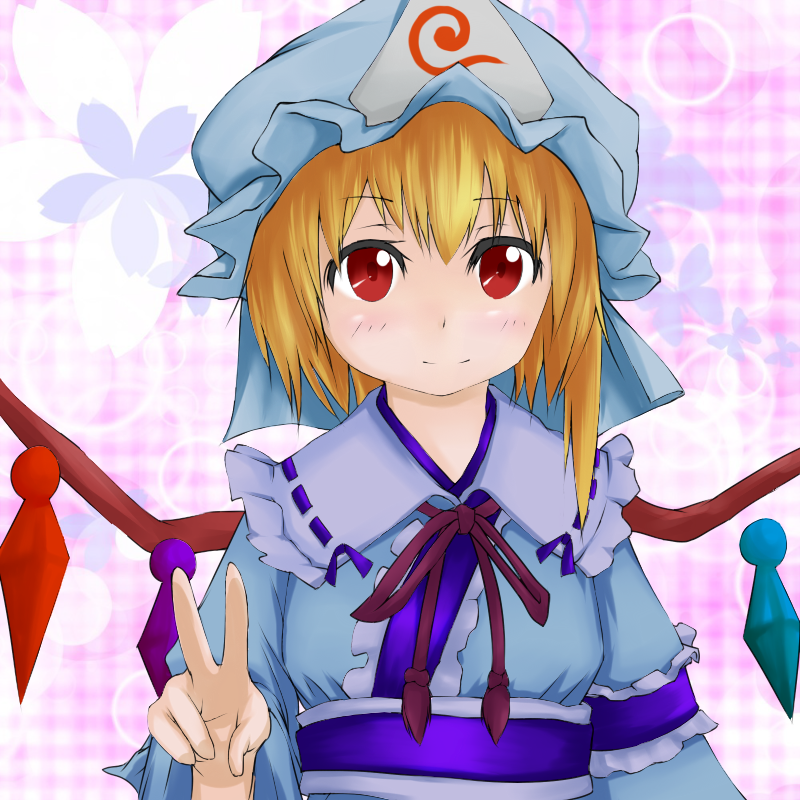 flandre scarlet and saigyouji yuyuko (touhou) drawn by yamai_tsuki